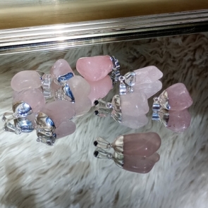 CUARZO ROSA CON BAÑO